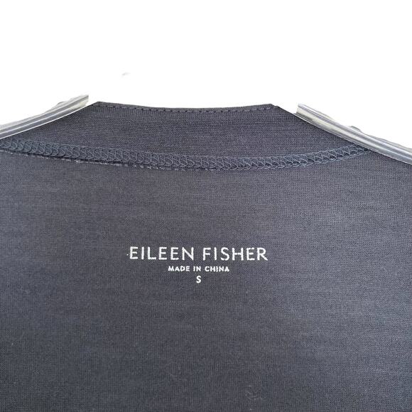 Eileen Fisher Gray Silk Blend Lightweight Cardigan Sz S - Picture 2 of 5